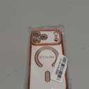 Case for iPhone 17 Pro Max,Luxury Diamond Plating Sparkle Glitter Drop Shockproof Girls Women Protective with Wireless Charging Phone Case for iPhone 17 Pro Max,6.9 inch 2025 (Orange)