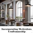 Black Pendant Lights Kitchen Island 2 Pack, Dome Pendant Light 13.8" W, Black Farmhouse Pendant Light for Kitchen Barn Hallway Porch Dining Room