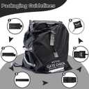 MOYAQI Stroller Travel Bag for Airplane, Gate Check Bag Backpack with Durable Nylon,Adjustable Carry Straps,Infant Carriers & Booster Seats (Black)