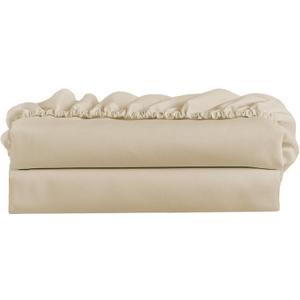 FreshCulture Twin XL Fitted Sheet Only 2 Pack - Hotel Quality Fitted Sheet Twin XL Size - Ultra Soft & Breathable - Brushed Microfiber - Cooling Fitted Sheets for Twin XL Size Bed (Beige)