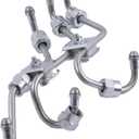 Fuel Injection Pipe Set 16851-53720 16851-53710 16861-53733 Compatible with Kubota D722 D782 Engine, Tractor B7400HSD, B7410D, G1800, GR2120, GR2100