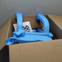 Toddler Basketball Hoop & Soccer Goal, Toys for 1 2 3 Year Old Boys Girls, Kids Sports Toy with Light Sound Music, Montessori Toys for Baby 12-18 Months, Christmas Birthday Gifts for Ages 1-3(Blue）