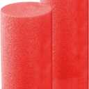 Floating Pool Noodles Foam Tube, Thick Noodles for Floating in The Swimming Pool, Assorted Colors, 52 Inches Long (Red)