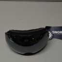 ZIONOR X4 Ski Goggles Magnetic Lens - Snowboard Goggles for Men Women Adult - Snow Goggles Anti-fog UV Protection (A3-vlt 10.5% Black Frame Revo Silver Lens)