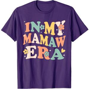 In My Mamaw Era Funny Sarcastic Groovy Retro Mothers Day T-Shirt, 3XL