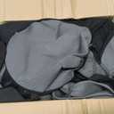 BDK PolyPro Car Seat Covers Full Set in Charcoal on Black Front and Rear Split Bench for Cars, Easy to Install Cover Set, Accessories Auto Trucks Van SUV