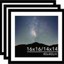 JCJMY Picture Frame Black 40 x 40cm Diamond Art Painting, Black