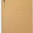 Maruman Spiral Note Basic Unruled Notebook- A4, 8.27" x 11.69", 80 Sheets / 160 Pages, Blank Page Journal, Perforated Pages & Wire-Bound to Lay Flat, Sturdy Kraft Cover, Made in Japan