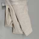 Decorative Linen Throw Pillow Covers 24x24 Set of 2 Solid handcrafted Striped Cushion Covers for Bed Soft Modern Farmhouse Neutral Pillowcase for Couch Bedroom Living Room Home Decor(Natural Beige)