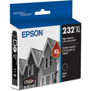 EPSON 232 Claria Ink High Capacity Black Cartridge (T232XL120-S) Works with WorkForce WF-2930, WF-2950, Expression XP-4200, XP-4205