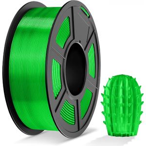 TECBEARS PLA Plus Filament 1.75mm, Neatly Wound 3D Printer Filament PLA+, Dimensional Accuracy +/- 0.02 mm, Fit Most FDM 3D Printers, 1kg Spool (2.2lbs), Transparent Green