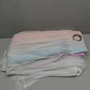 NICETOWN Baby Room Decor, White Gauze & Blackout Drapes Assembled, Star Cut Romantic and Colorful Curtain with Versatile Styling Options for Birthday Party (Blue & Purple & Pink,   W52 x L84)1 Panel