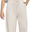 Yulaviniee Women 2 Piece Lounge Set Summer Outfits Top & Wide Leg Pants