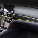 Car Accessories Fit for Honda Accord 10th Gen 2018-2022 Inner Dashboard Center Console AC Switch Button Panel Stripe Cover Trim (Carbon Fiber Style) ABS 2 PCS