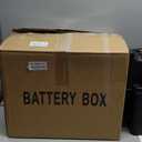 Smart Battery Box 12V Marine Case w/ 50AMP Connectors Power Center Station Fits 24/27/31 Size Batteries Multi Ports & Circuit Breaker for Trolling Motor, RV(Battery Not Included)