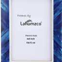 Handmade Picture Photo Frame Chevron Herringbone Art Inspired Vintage Table-Top/Wall Dcor Boho Frames (4x6 Inches, Blue, White)