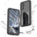 Omio Designed for Samsung Galaxy A14 5G Waterproof Case, Waterproof with Built-in Screen Protector Full Body IP68 Underwater Protective Case Heavy Duty Shockproof Case for Galaxy A14 5G Black