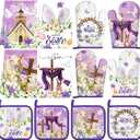 SiliFine 12 Pcs Easter Kitchen Accessories Set Easter He is Risen Oven Mitts Pot Holders Kitchen Towels Christian Religious Decorations for Home Accessories, Cooking Baking Gifts