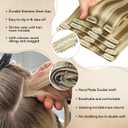 Clip in Hair Extensions Real Human Hair 18Inch 8pcs 100g Seamless Balayage Blonde Hair Extensions Clip Ins Double Weft Light Blonde Highlight Golden Blonde Invisible Straight Remy Human Hair for Women
