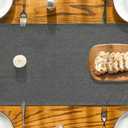 Artoid Mode Grey Table Runner, Seasonal Washable Kitchen Dining Table Decoration for Home Party Decor 13x90 Inch