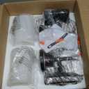 Bathroom Light Fixtures, 3-Light Coastal Vanity Lights with Crystal Glass Shade, Black Bathroom Wall Lamp for Mirror Kitchen Hallway Cabinet