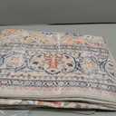 Washable Rug 4x6, Beige Area Rugs Non Slip, Indoor Low Pile Carpet with Rubber Backing for Living Room Kitchen Bathroom Entryway Office Bedroom