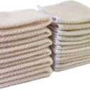 PPHAO - Soft Weave Washcloth for Face - Face Washcloths - Exfoliating Washcloths for Dead Skin - Washcloth Scrubber for Body - Towel - Double Sided Design - 12 Pack