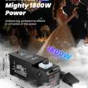 Low Lying Fog Machine Water Based, 1800W Ground Fog Machine with Wireless Remote, DMX 512 & Manual Control | Replaces Bulky Dry Ice Machines | Compact Size for Halloween, Wedding, DJ Stage, etc.