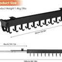 Pull-out Mop and Broom Holder with 20 Sliding Hooks, Slide Broom Closet Organizer Sliding Garage Storage Rack for Home Kitchen Wardrobe Closet Laundry Cupboard