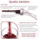Vintorio Wine Aerator Pourer - Premium Aerating Pourer and Decanter Spout (Silver)