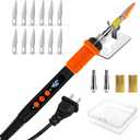 K KERNOWO Digital Hot Knife Foam Cutter, 500C Max Heat Electric Craft Knife for 3D Print Support Removal, Shaping Cosplay EVA Foam & Plastic Cutting Tool, Hobby Knife Kit with Storage Bag