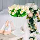 Small Detachable Roman Style Planter 16.53X5.51X6.69In Decorative Garden Flower Pot for Succulents Porch Patio Indoor Outdoor Use