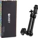 11 Inch Articulating Friction Magic Arm Adjustable w/Hot Shoe Mount 1/4'' Tripod Screw for Camera Rig, LCD Monitor, LED Flash Lights (11'Arm)