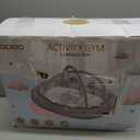 OCATO Baby Play Mat Gym: Baby Play Gym Tummy Time Mat Thick Large Baby Activity Center from Newborn to Toddler Skills Development Baby Essentials Baby Shower Gifts Boy Girl for Babies 0-6-12 Months (Grey)