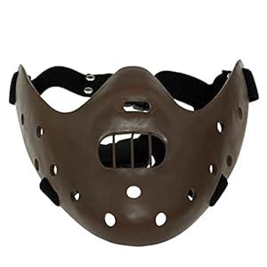 Hannibal Lecter Mask Silence of Lambs Horror Movie Killer Half Face Resin Mask Halloween Cosplay Party Props 