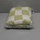 SeaRoomy Checkered Throw Blanket, Ultra Soft Cozy Microfiber Knit Throw Blanket, Warm Fluffy Reversible Checkerboard Blanket for Couch Bed Travel Picnic Room Decor(Sage Green, 60"79")