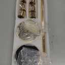 Gold Taper Candle Holder Set of 6, Brass Gold Tall Candlestick Holders, Metal Vintage Candle Stickers Long Holder Set, Pillar Decorative Candle Holder Fits 3/4 Inch Candle