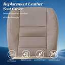 GXARTS Tan #4H Driver Side Bottom Lower Replacement Leather Seat Cover Fit for Ford F250 F350 F450 F550 2002-2007 Fit for Ford Excursion 2002 2003 2004 2005