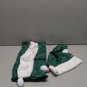 DIYDEC 2pcs Christmas Velvet Santa Bags with Drawstring Christmas Green Gift Santa Bags Large Gift Sack for Xmas Present Party Supply Costume Holiday Wrapping