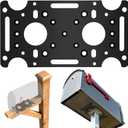 Aolamegs Mailbox Post Mount Bracket, Plate for mounting Board mailboxes & Accessories, Compatible with 4x4 Posts Base, Mail Boss, Architectural MAILBOXES, Gibraltar, hykolity, adoorn