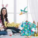 Easter Bunny Themed Cute Pattern Goose Outfit 23in High for Cement Plastic Outdoor Statue Garden Goose Costume