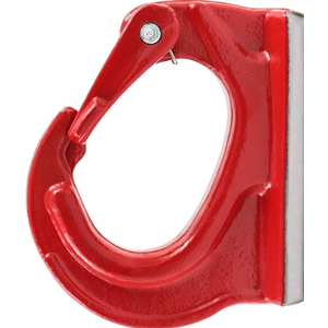 QWORK Welding Hook, Lifting Hook, Painted Finish, 3 Ton Working Load Limit for Tractor, Crane, etc Red 
