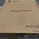 VyGrow Firewood Rack for Indoor, 2-Tier Firewood Holder with 3 Hanging Hooks, Heavy Duty Wood Rack for Outdoor Patio, Black (15.7"W)