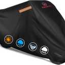 Comnova Motorcycle Cover 104 Inch, 600D Universal Motorcycles Cover Waterproof with Lock-Holes All Season, Large Motorbike Vehicle Scooter Cover for Harley Davidson, Honda, Suzuki, Kawasaki, Yamaha