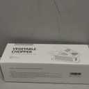 Vegetable Chopper Dicer with Container | Cheese Grater Mandoline Slicer Cabbage Shredder French Fry Cutter Stainless Steel for Veggie Onion Potato Fruit Food, Manual Hand Cooking Gadget for Kitchen (8 Blades, Gray)