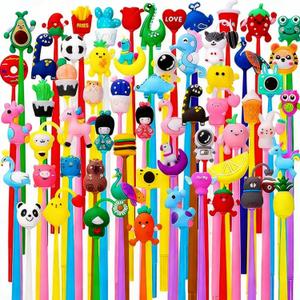 BESARME 60 PCS Fun Pens for Adults, Stress Relief Cute Pens Prizes Classroom Prizes Party Favors Birthday Gifts