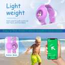 2Pack for Air Tag Bracelet & Airtag Necklace, Cute Wristband Air tag Holder Kids Hidden Soft Silicone AirTag Accessories Compatible with Apple AirTag for Child, Waterproof, Adjustable (Cow+Unicorn)