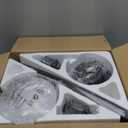 52inch Flush Mount Ceiling Fans with Lights and Remote Control/APP Control, DC Reversible Motor, Noiseless, Dimmable, Low Profile Black Ceiling Fan for Bedroom Indoor/Outdoor Use