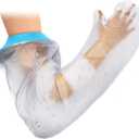 Cast Covers for Shower Arm Adult Waterproof Long full Protector Cover Soft Comfortable Watertight Seal to Keep Wounds Dry Bath Bandage Broken Hand,Wrist,Finger,Elbow Reusable Durable (XX-Large)