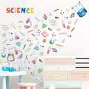 Biology Lab Wall Stickers,Chemistry Wall Decals,Science Classroom Decor,Biology Scientific Stickers for Students,Science Bulletin Board Decoration,Scientific Method Poster for Laboratory